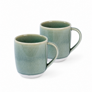 Cashmere Gray Rustic Two-Piece Mug Set