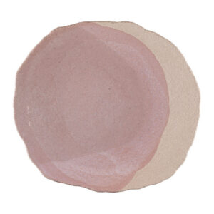 Dusty Rose Textured Dinner Plate