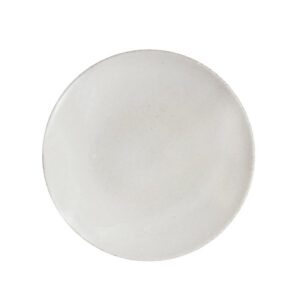 Round White Wabi Ceramic Plate