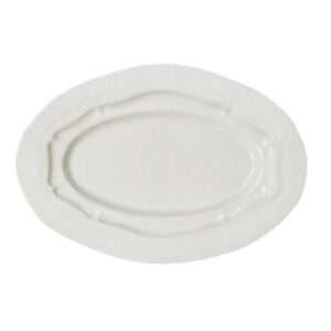 Decorative Sand Beige Large Oval Serving Platter