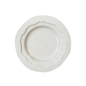 Contemporary Sand Beige Medium Round Serving Platter