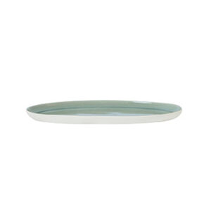 Studio Cashmere Beige Oval Serving Tray